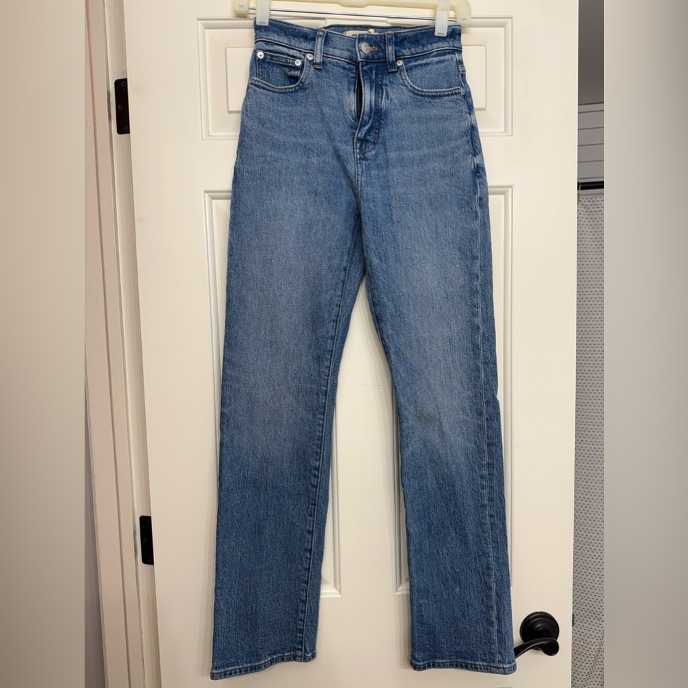 Madewell Straight Leg Jeans in Classic Blue